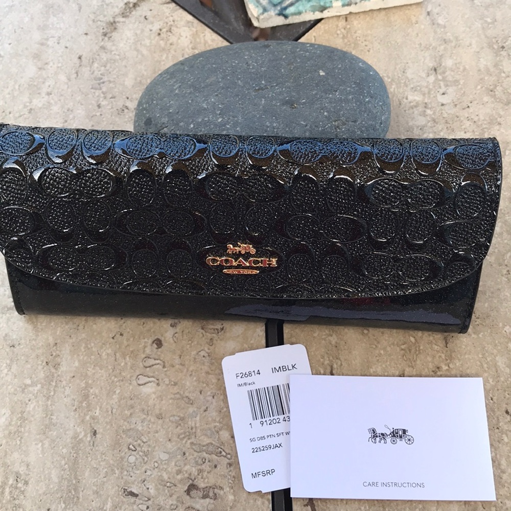 Coach Embossed Leather Wallet ❤️🌹❤️🌹 - Picture 4 of 8